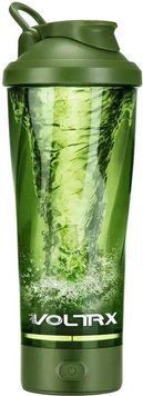 Электрический шейкер для протеина PowerPlay Shaker VOLTRX Vortex 600 ml зеленый 23597 фото