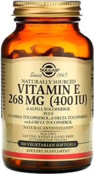 Витамин Е солгар Solgar Vitamin E 268 mg (400 IU) 50 гел капс 18719 фото