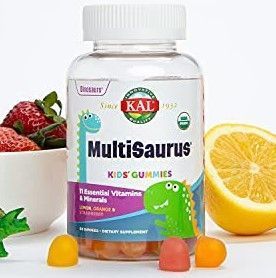 Витамины для детей жевательные KAL MultiSaurus 60 жев. конфет лимон, апельсин, клубника 21175 фото