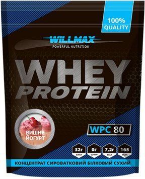 Сывороточный концентрат Willmax Whey Protein 80 920 g вишня-йогурт 10561-17 фото