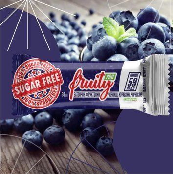 Протеиновый батончик Power Pro Fruity Pro sugar free 30 г черника клюква чернослив 18818 фото