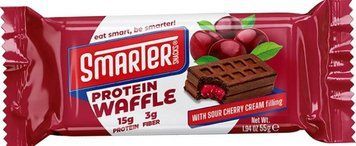 Белковые вафли без сахара с вкусом вишни для перекуса Smarter Snacks Protein Waffle 55 g 3028839855 фото