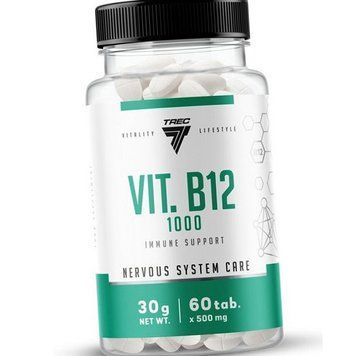 Вітамін Б12 TREC nutrition Vit. B12 1000 60 таблеток 20689 фото