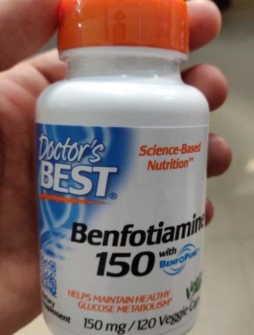 Бенфотиамин Doctor's s BEST Benfotiamine 150 mg 120 капсул вег 20322 фото