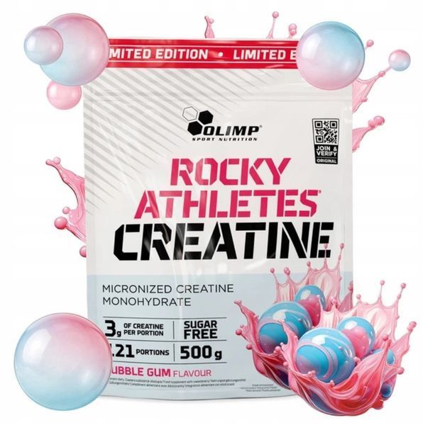 Креатин моногідрат для росту м'язів та витривалості Olimp Rocky Athletes Creatine Limited Edition 500 гр баблгам 3156185262 фото