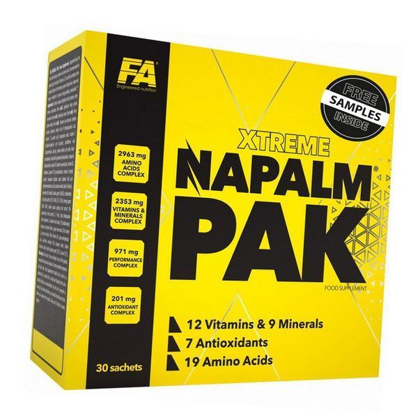 Витамины и минералы Fitness Authority Napalm Pak 30 пакетиков 20887 фото