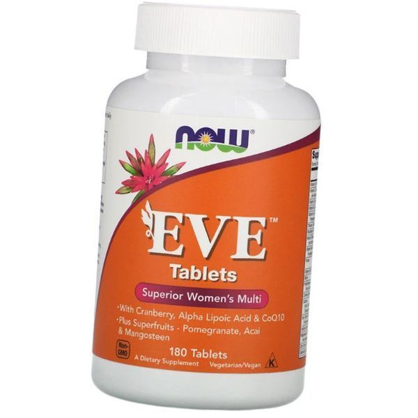 Витамины для женщин NOW Foods Eve 180 таб 5462 фото