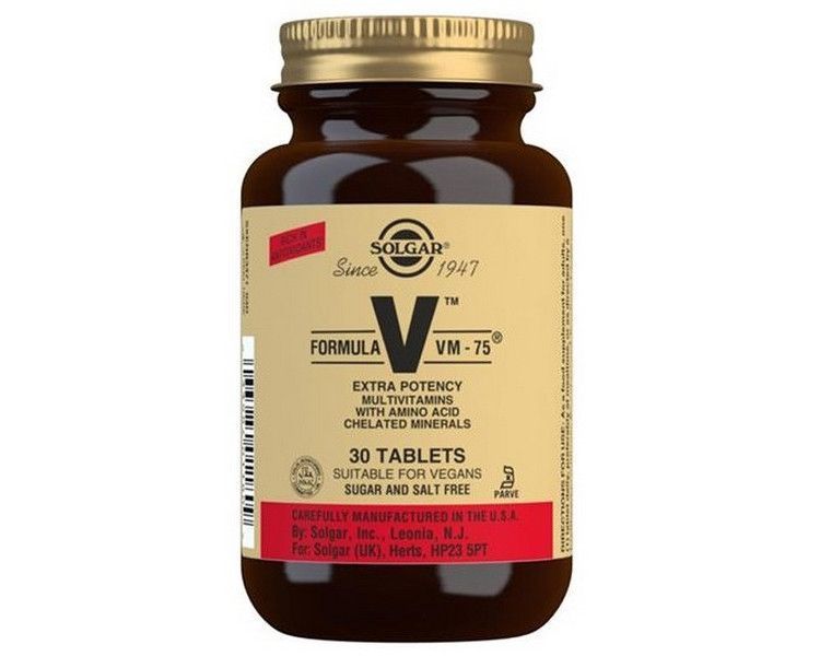 Витамины и минералы Солгар Solgar Formula V VM - 75 30 таблеток мультиминеральный комплекс 19053 фото