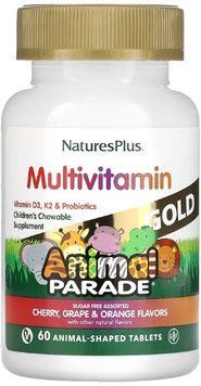 Мультивітаміни для дітей Nature's Plus Gold Assorted Chewable 60 tabs 2956569260 фото