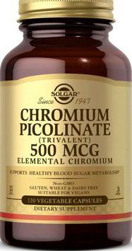 Хром пиколинат SOLGAR Chromium Picolinate 500mcg 120 раст капс 2956576504 фото