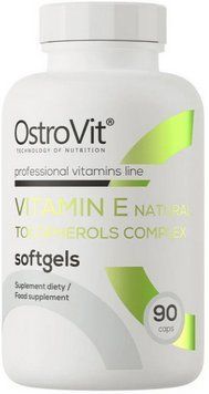 Витамин Е для красоты волос и кожи OstroVit Vitamin E natural tocopherols complex 90 капс 3028839788 фото