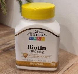 Биотин для волос 21st Century Biotin 5000 mcg 110 капсул 21095 фото