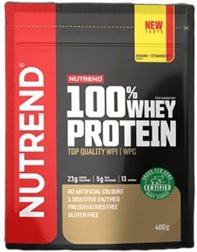Протеин Nutrend 100% Whey Protein 400 гр банан клубника 21298-06 фото