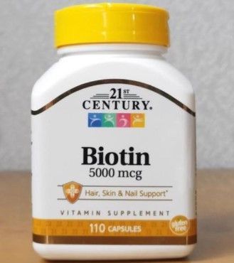 Биотин для волос 21st Century Biotin 5000 mcg 110 капсул 21095 фото