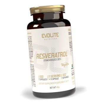 Ресвератрол (екстракт молочного споришу) Evolite Resveratrol 200 mg 100 вегетаріанських капсул 22219 фото