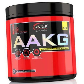 Аргінін ААКГ амінокислота Genius Nutrition AAKG 180 таблеток 19437 фото