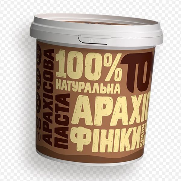 Арахисовая паста TOM 500 грамм кранч с черным шоколадом и финиками 10367 фото