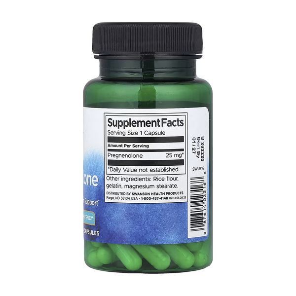 Прегненолон Swanson Pregnenolone High Potency 25 mg 60 капс 2956577139 фото
