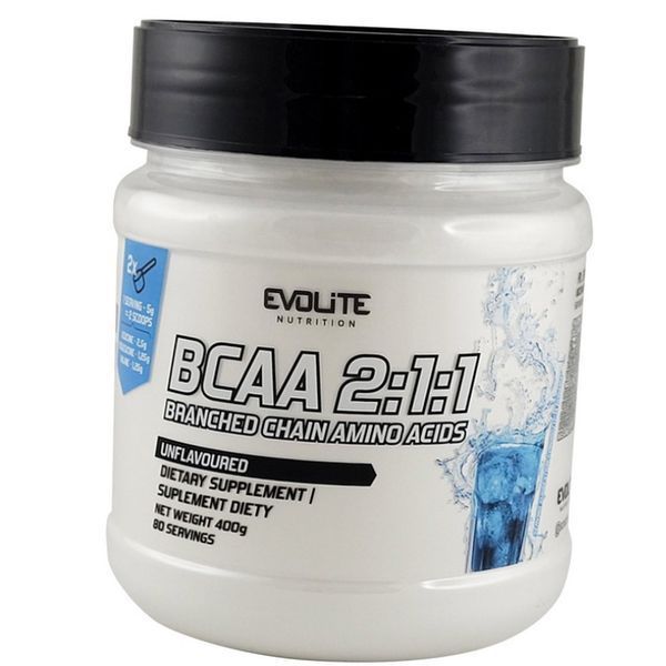 Аминокислоты БЦАА Evolite Nutrition BCAA 2:1:1 400г 22165 фото