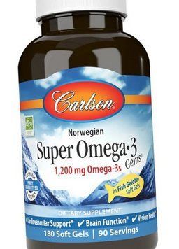 Омега 3 Carlson Labs Norwegian Super Omega 3 180 гел капсул 20520 фото