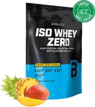 Протеїн BioTech Iso Whey Zero lactose free 500 г ананс- манго 3839-04 фото