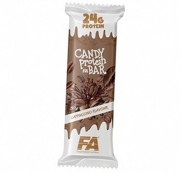 Батончик Fitness Authority Candy Protein Bar 50 г double chocolate 10836 фото