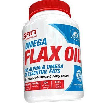 Омега 3 6 9 SAN Omega Flax Oil 100 капс 7672 фото