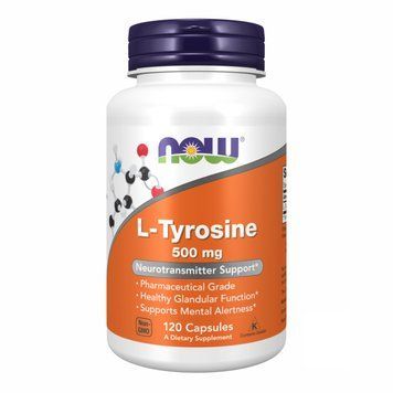 Л-тирозин NOW Foods L-TYROSINE 500mg 120 капс 3197440377 фото