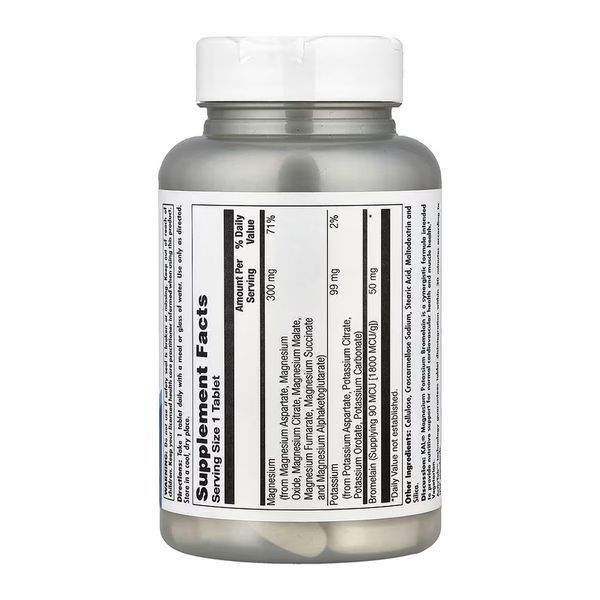 Магний калий бромелайн KAL Magnesium Potassium Bromelain 60 таб 2956577737 фото