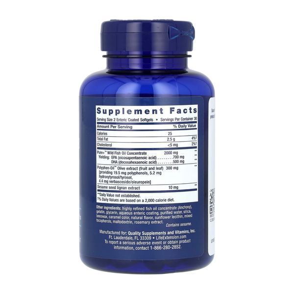Супер Омега-3 Life Extension Super Omega-3 60 softgels 2956572150 фото