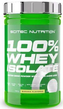 Сывороточный протеин изолят Scitec Nutrition 100% Whey Protein Isolate 700 г банан 441-04 фото