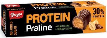 Протеїновий батончик без цукру з арахісовою начинкою та шоколадом Bergen Protein Praline Nut Filling in Chocolate Cover 3156185265 фото