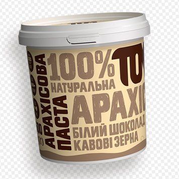 Арахисовая паста TOM 500 г с белым шоколадом и кофейными зернами 10366 фото