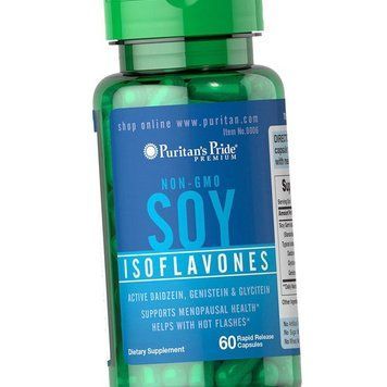 Ізофлавони сої Puritan's Pride Soy Isoflavones 60 гельових капсул 19619 фото
