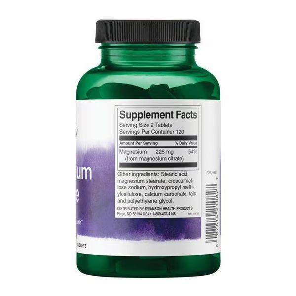 Магній цитрат Swanson Magnesium Citrate Super Strength 240 табл 2956575320 фото