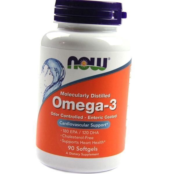 Риб'ячий жир NOW Foods Omega-3 Odor Controlled 90 гел капсул 11800 фото