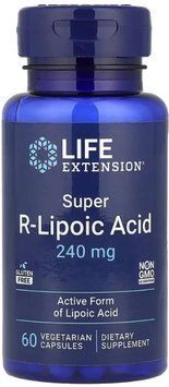 R-липоевая кислота Life Extension Super R-Lipoic Acid 240 mg 60 капс 2956574392 фото