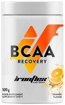 Амінокислоти BCAA та глутамін для відновлення м'язів IronFlex BCAA Recovery 500 g апельсин 3008631989 фото