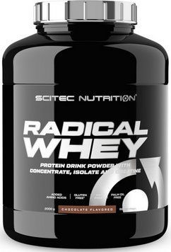 Сироватковий протеїн для росту м'язів з ізолятом та креатином Scitec Nutrition Radical Whey 2 кг білий шоколад з малиною 3008632039 фото