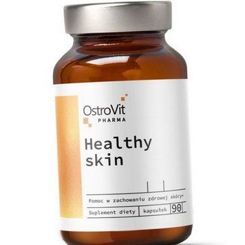 Витамины для кожи, волос и ногтей OstroVit Healthy Skin 90 капсул 18976 фото