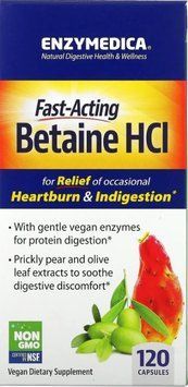Бетаїн Enzymedica Betaine HCI 600mg 60 caps 2956569396 фото