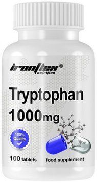 Триптофан IronFlex L-Tryptophan 1000 mg 100 tabs 23263 фото