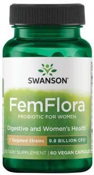 Пробіотики для жінок Swanson Femflora Probiotic for Women 9.8 Billion 60 капс 2956575340 фото