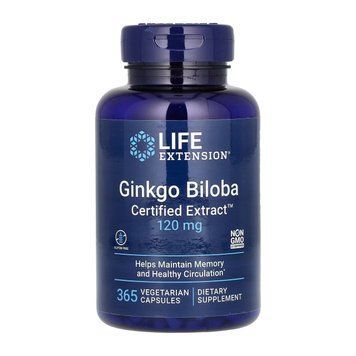 Экстракт гинкго билоба Ginkgo Biloba Certified Extract 120mg 365 vcaps 2956570407 фото