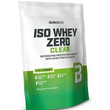 Спортивний сироватковий білок (протеїн) BioTech Iso Whey Zero Clear 454 g 18333 фото