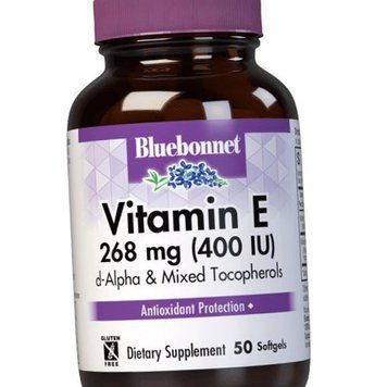 Витамин Е Bluebonnet Nutrition Vitamin E 400 IU (268 mg) 50 капсул 19782 фото
