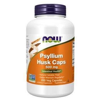 Псиллиум (шелуха семен подорожника) NOW Foods Psyllium Husk 500mg 200 капс 3197440380 фото