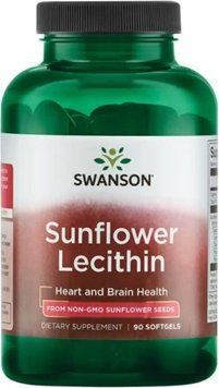 Лецітін Соняшниковий Sunflower Lecithin from Non-Gmo Sunflower Seeds 1200mg 90 sgels 2956570279 фото