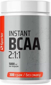 Амінокислоти BCAA для витривалості та відновлення Sporter Instant BCAA 2:1:1 300 g 3028839805 фото