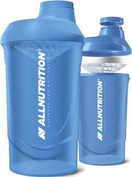 Шейкер для спортивного харчування All Nutrition Shaker 600 ml голубой 22564 фото